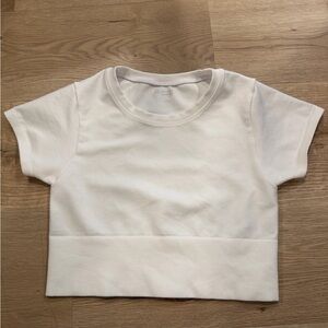 Offline Aerie Athletic White Short Sleeve Women's Tee